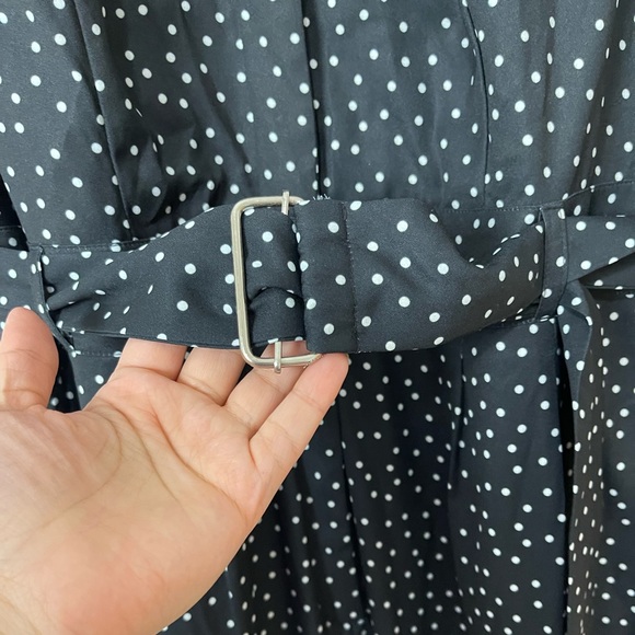 Wayward Fancies black & white Polka Dots With Pockets Romper Size 12 - Picture 10 of 16